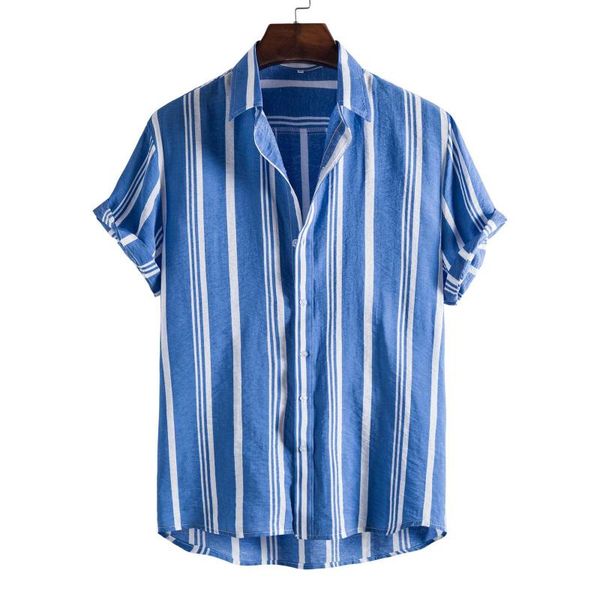 men's casual shirts summer stripe hawaiian printed for men slim fit short sleeve male blouse streetwear chemise homme, White;black
men's casual shirts summer stripe hawaiian printed for men slim fit short sleeve male blouse streetwear chemise homme, White;black