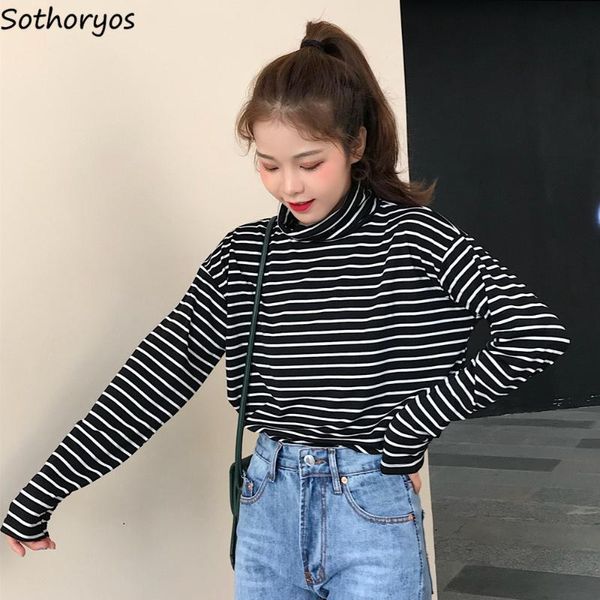 women's t-shirt striped long sleeve t-shirts women couples autumn classic vintage turtleneck tees female all-match harajuku simple fash, White
women's t-shirt striped long sleeve t-shirts women couples autumn classic vintage turtleneck tees female all-match harajuku simple fash, White