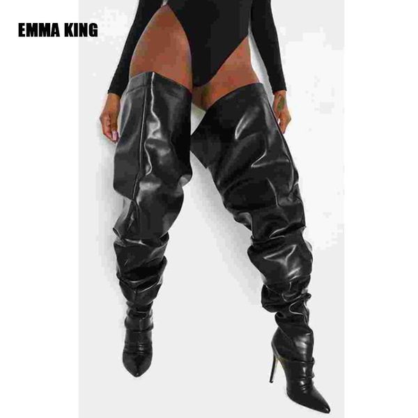 boots fashion loose high heel 12cm over knee thigh black long women pointed toe 2021
boots fashion loose high heel 12cm over knee thigh black long women pointed toe 2021