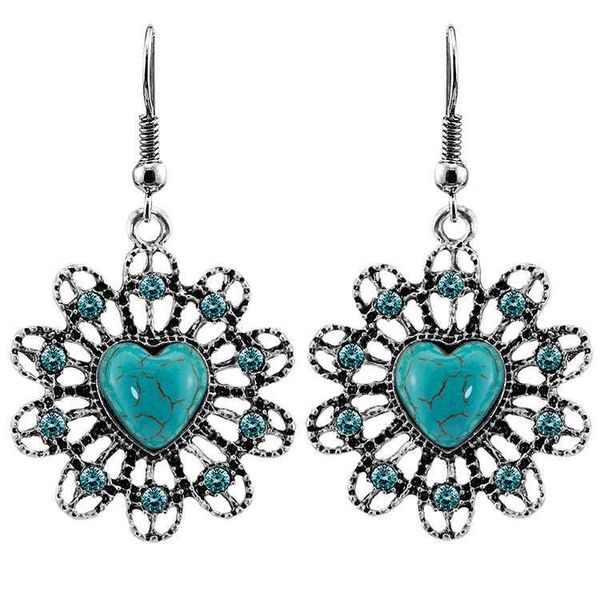 dangle & chandelier women's hollow heart tibetan silver turquoise charm earrings fashion gift national style women diy earring
dangle & chandelier women's hollow heart tibetan silver turquoise charm earrings fashion gift national style women diy earring