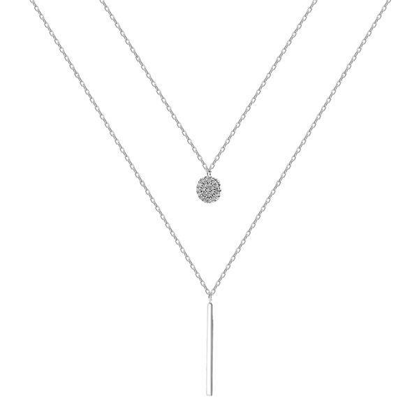boutique jewelry for women double necklace female clavicle chain female niche design feeling necklace wind, Silver
boutique jewelry for women double necklace female clavicle chain female niche design feeling necklace wind, Silver
