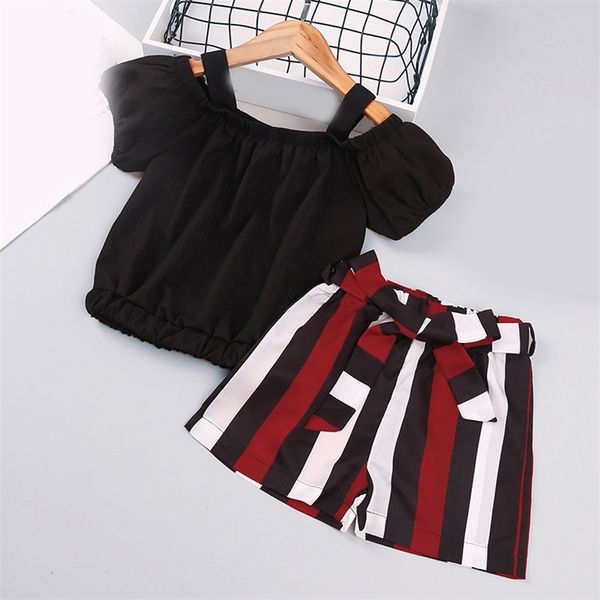 girls set summer suit short 2pcs children's clothing girl costume for kids clothes 210528, White
girls set summer suit short 2pcs children's clothing girl costume for kids clothes 210528, White