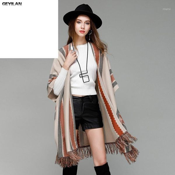 women's sweaters geyilan style fritex knitted shawl coat with long sleeves and a blouse of cardigan women winter sweater, White;black
women's sweaters geyilan style fritex knitted shawl coat with long sleeves and a blouse of cardigan women winter sweater, White;black