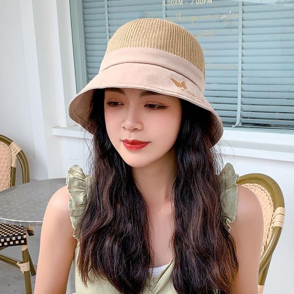 wide brim hats 2021 hip-hop hat panama cool summer women bucket fashion breathable sunscreen beach cap butterfly sun caps, Blue;gray
wide brim hats 2021 hip-hop hat panama cool summer women bucket fashion breathable sunscreen beach cap butterfly sun caps, Blue;gray