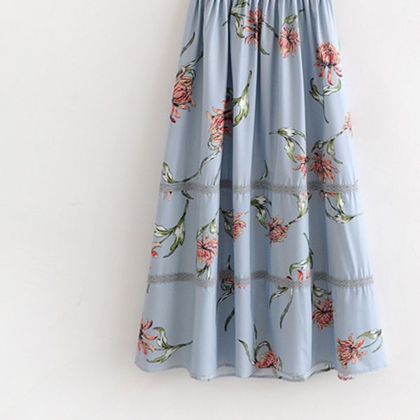 elegant lace patchwork floral dress elastic waist spaghetti straps sleeveless ladies casual midi dress vestidos, Black;gray
elegant lace patchwork floral dress elastic waist spaghetti straps sleeveless ladies casual midi dress vestidos, Black;gray