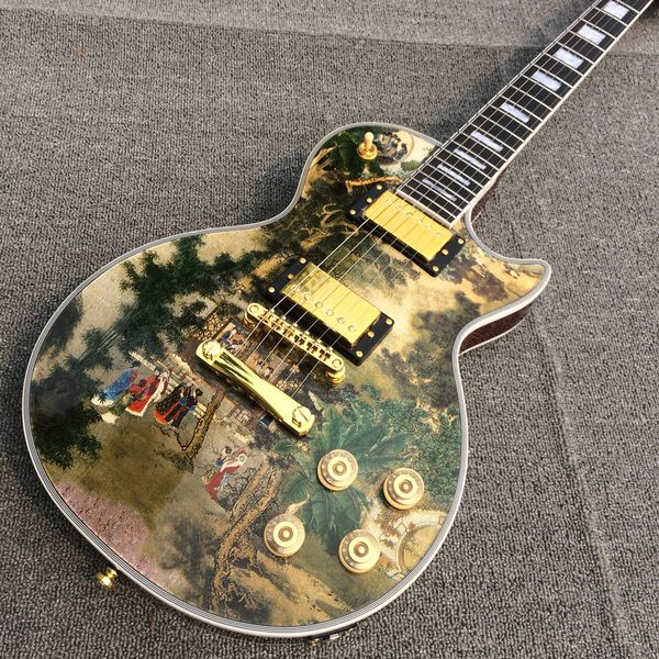 2021 electric guitar rosewood fingerboard, view finish, golden hardware, hipping
2021 electric guitar rosewood fingerboard, view finish, golden hardware, hipping