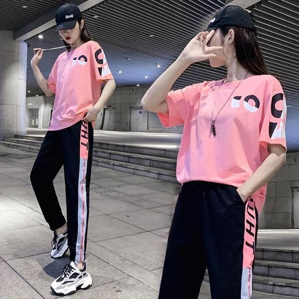 sports suite summer loose womens tracksuits casual two piece sweatsuit black white pink outfits club shorts set, Gray
sports suite summer loose womens tracksuits casual two piece sweatsuit black white pink outfits club shorts set, Gray
