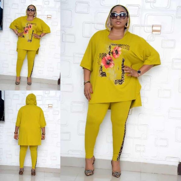 plus size african clothes set women half sleeve hooded split and leopard patchwork pants matching set floral print 2 pcs set, Gray
plus size african clothes set women half sleeve hooded split and leopard patchwork pants matching set floral print 2 pcs set, Gray