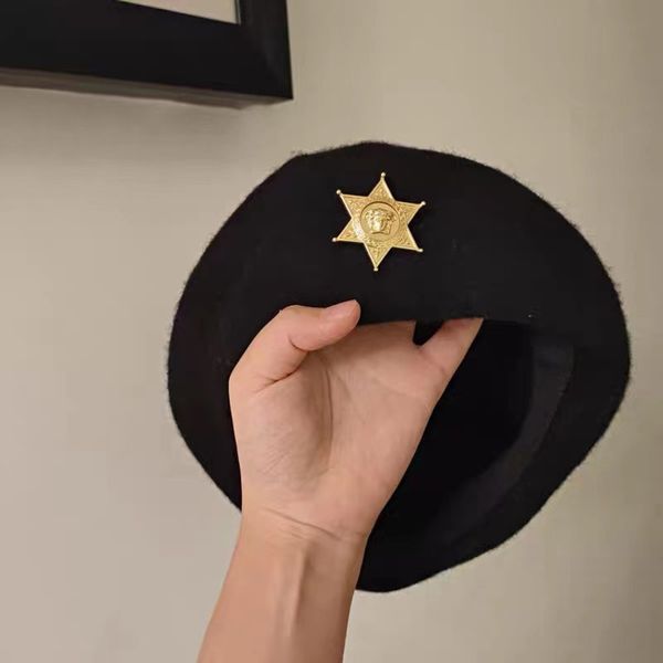 hbp fashion walk show simple head carving badge advanced five pointed star brooch, Silver
hbp fashion walk show simple head carving badge advanced five pointed star brooch, Silver