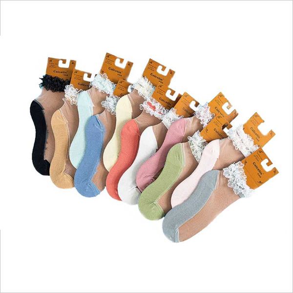 ladies lace fashion trend women's socks spring and summer thin and simple glass silk korean version of forest female boat socks, Black;white
ladies lace fashion trend women's socks spring and summer thin and simple glass silk korean version of forest female boat socks, Black;white