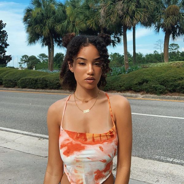 fashion tie dye print summer halter backless lace up crop tube girls cropped feminino cute streetwear, White
fashion tie dye print summer halter backless lace up crop tube girls cropped feminino cute streetwear, White