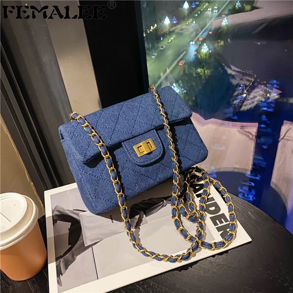 luxury pure color flap handbags for women diamond lattice weave shoulder bags 2021 trendy denim crossbody purse sac c0228
luxury pure color flap handbags for women diamond lattice weave shoulder bags 2021 trendy denim crossbody purse sac c0228