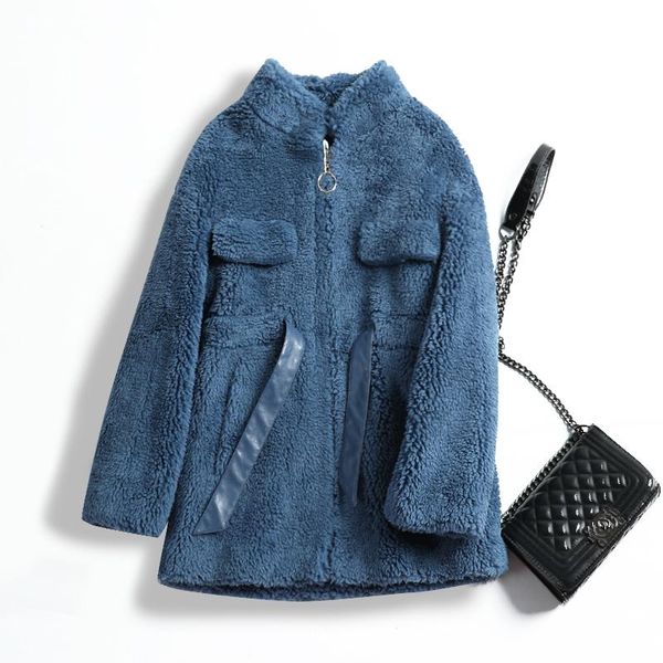 women's wool & blends fall and winter 2021 granular velvet overcoat with slim skin fur for middle long doll collar, Black
women's wool & blends fall and winter 2021 granular velvet overcoat with slim skin fur for middle long doll collar, Black