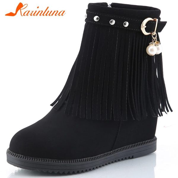 boots karin fashion female casual round toe height increasing high heels metallic fringe women ankle shoes, Black
boots karin fashion female casual round toe height increasing high heels metallic fringe women ankle shoes, Black