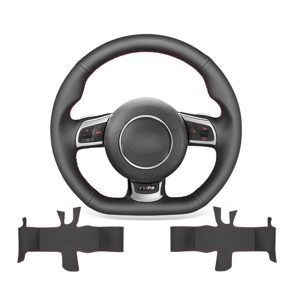 diy custom black genuine leather steering wheel cover for audi tt 2009-2014 (coupe roadster) / rs 3 2012-2014 (sportback)
diy custom black genuine leather steering wheel cover for audi tt 2009-2014 (coupe roadster) / rs 3 2012-2014 (sportback)