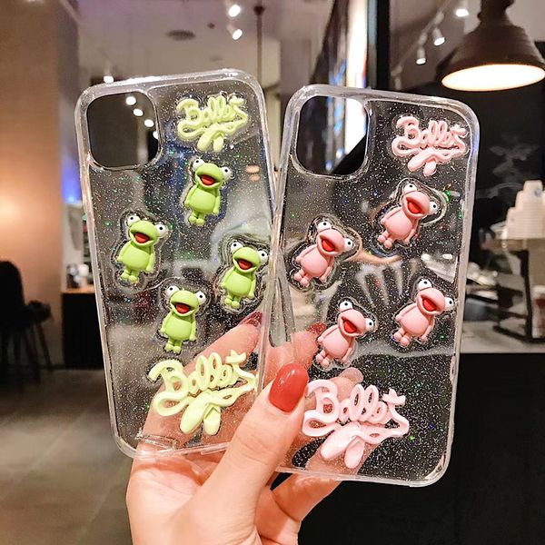 cute 3d clear frog glitter phone case for iphone 11pro case se xs max xr x 6 6s 7 8plus cartoon soft tpu transparent bling cover
cute 3d clear frog glitter phone case for iphone 11pro case se xs max xr x 6 6s 7 8plus cartoon soft tpu transparent bling cover