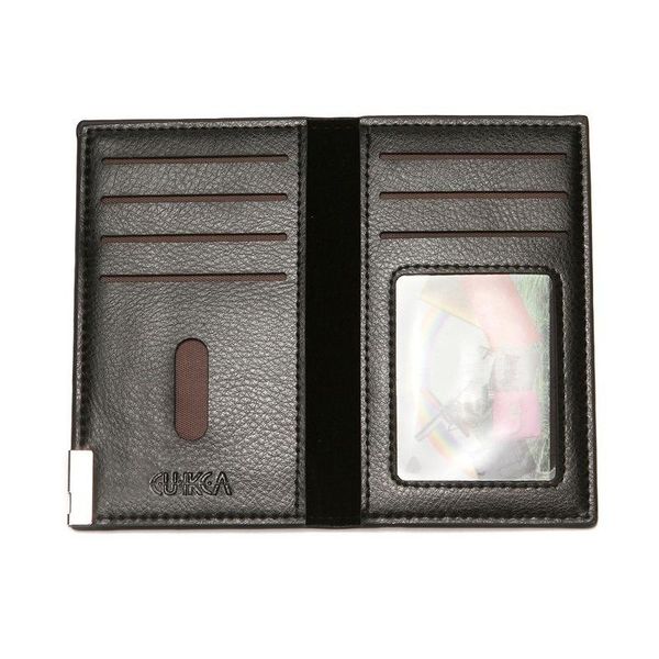 card holders lychee pattern pu leather men's wallet driver's license case clutch bag push-pull finger slot holder, Brown;gray
card holders lychee pattern pu leather men's wallet driver's license case clutch bag push-pull finger slot holder, Brown;gray