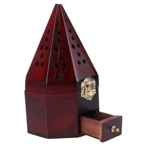 fragrance lamps 1pc pine wood pyramid hollow-out censer home incense burner crafts decor(claret)
fragrance lamps 1pc pine wood pyramid hollow-out censer home incense burner crafts decor(claret)