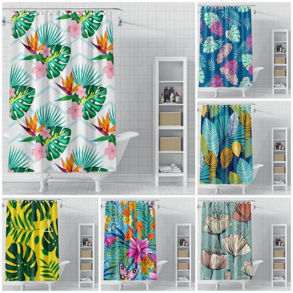 shower curtains colorful tropical leaves with animal plant flower ployester waterproof bathroom curtain anti-rust hooks
shower curtains colorful tropical leaves with animal plant flower ployester waterproof bathroom curtain anti-rust hooks