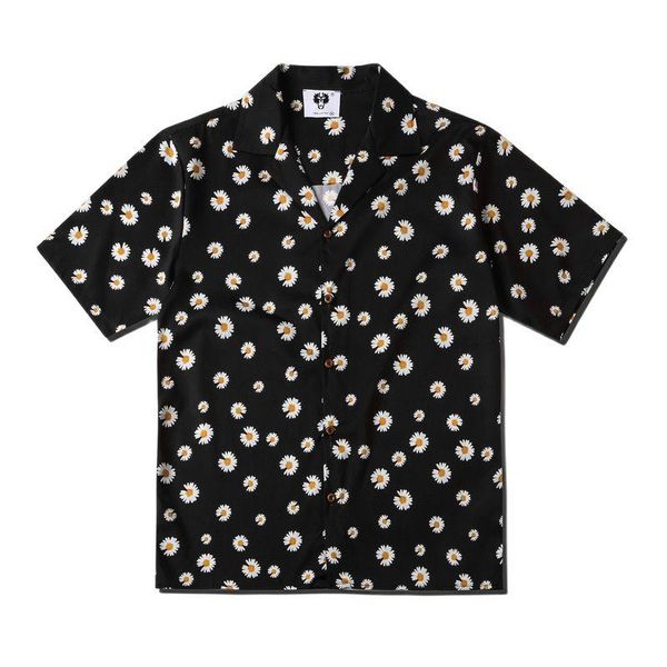 men's casual shirts 2021 harajuku vacation hawaiian for men loose summer short sleeve black daisy print hip hop camisa masculina, White;black
men's casual shirts 2021 harajuku vacation hawaiian for men loose summer short sleeve black daisy print hip hop camisa masculina, White;black