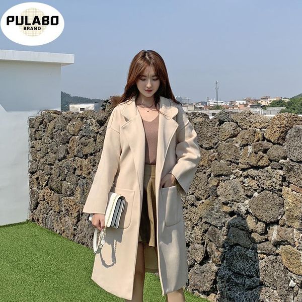 women's wool & blends blend women coat casual winter jacket with belt elegant outwear female overcoat solid fashion coats casaco femini, Black
women's wool & blends blend women coat casual winter jacket with belt elegant outwear female overcoat solid fashion coats casaco femini, Black