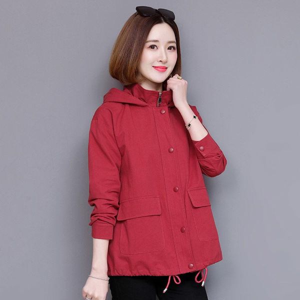women's trench coats 2021 autumn winter women loose drawstring hooded single breasted cotton long sleeve casual windbreaker coat a77, Tan;black
women's trench coats 2021 autumn winter women loose drawstring hooded single breasted cotton long sleeve casual windbreaker coat a77, Tan;black