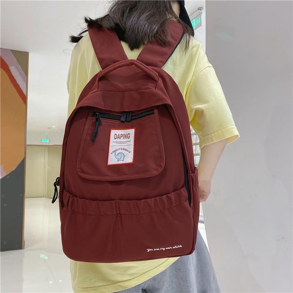 backpack nylon for female students 2021 fashion trendy schoolbag solid simple sport women
backpack nylon for female students 2021 fashion trendy schoolbag solid simple sport women