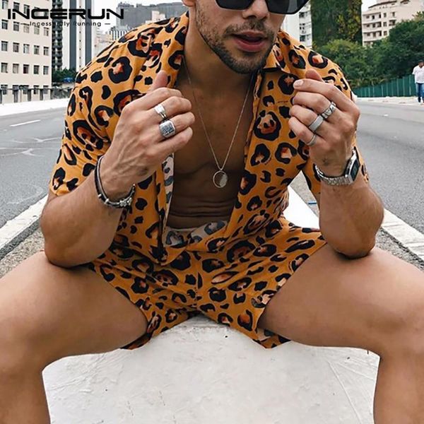 incerun men sets leopard print breathable short sleeve lapel hawaiian shirts beach shorts streetwear 2021 men suits 2 pcs s-3xl, Gray
incerun men sets leopard print breathable short sleeve lapel hawaiian shirts beach shorts streetwear 2021 men suits 2 pcs s-3xl, Gray