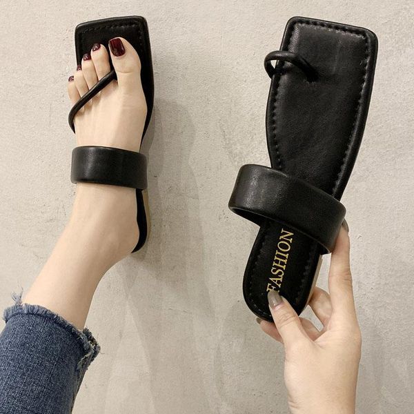 slippers rimocy 2021 summer clip toe flat ladies pu leather outdoor beach flip flops for women comfortable soft strap sandals, Black
slippers rimocy 2021 summer clip toe flat ladies pu leather outdoor beach flip flops for women comfortable soft strap sandals, Black
