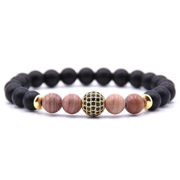 charm bracelets selling natural stone bracelet 8mm black matte oynx wrists energy micro-inlaid zircon for men/women, Golden;silver
charm bracelets selling natural stone bracelet 8mm black matte oynx wrists energy micro-inlaid zircon for men/women, Golden;silver