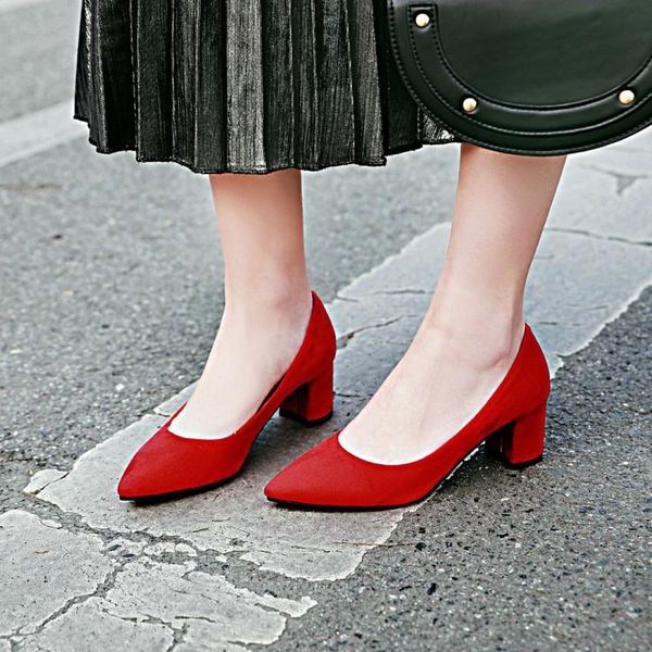 dress shoes big size 9 11 12 ladies high heels women woman pumps pure pointed shallow and sweet thick-heeled single, Black
dress shoes big size 9 11 12 ladies high heels women woman pumps pure pointed shallow and sweet thick-heeled single, Black