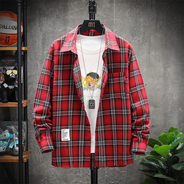 men's casual shirts 2021 autumn literary plaid large long sleeve shirt youth lapel, White;black
men's casual shirts 2021 autumn literary plaid large long sleeve shirt youth lapel, White;black