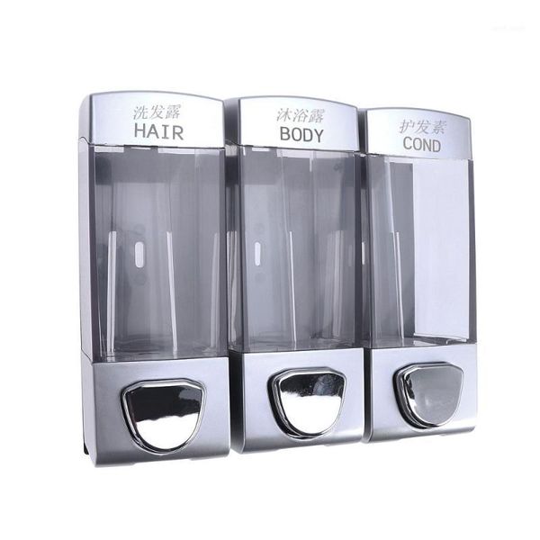 storage bottles & jars wall-mounted soap dispenser shampoo hair conditioner pump with three outlets for bathroom shower (with chinese and en
storage bottles & jars wall-mounted soap dispenser shampoo hair conditioner pump with three outlets for bathroom shower (with chinese and en
