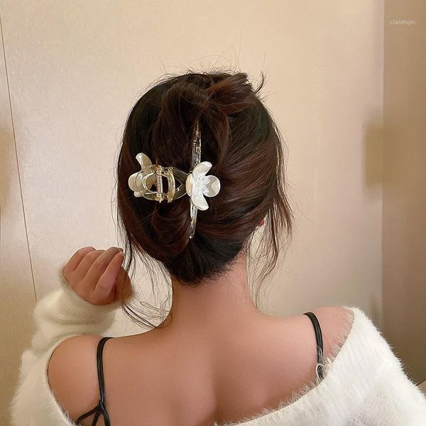 hair clips & barrettes aomu spring korean translucent acrylic crystal shell claw flower pearl headdress for women elegant accessories gifts, Golden;silver
hair clips & barrettes aomu spring korean translucent acrylic crystal shell claw flower pearl headdress for women elegant accessories gifts, Golden;silver