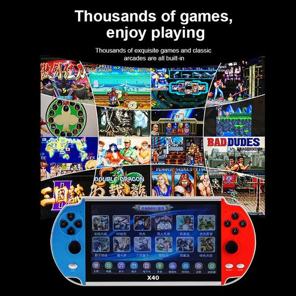 7.1 inch screen wireless double player built-in 9900 game support fc gba gbc arcade games emulator
7.1 inch screen wireless double player built-in 9900 game support fc gba gbc arcade games emulator