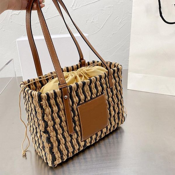 evening bags summer leather stitching straw woven ladies shoulder bag striped hand-woven female large paper rope handbag
evening bags summer leather stitching straw woven ladies shoulder bag striped hand-woven female large paper rope handbag