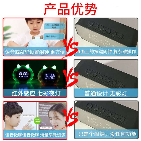 children for new clock intelligent students alarm cartoon creative night light mute multi-functional electronic watch, Slivery;brown
children for new clock intelligent students alarm cartoon creative night light mute multi-functional electronic watch, Slivery;brown