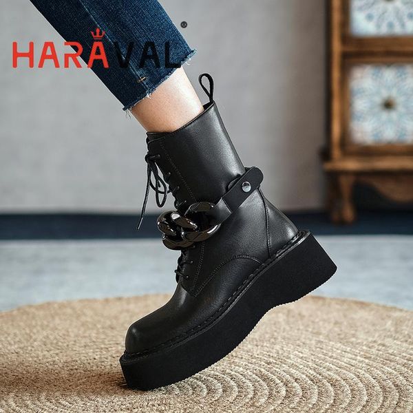 boots haraval women shoes ankle thick bottom black motorcycle boot spring/autumn platform solid round toe e343l
boots haraval women shoes ankle thick bottom black motorcycle boot spring/autumn platform solid round toe e343l