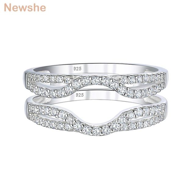cluster rings she solid 925 sterling silver hollow wedding for women enhancer round white cz infinity wrap guard ring br0909b, Golden;silver
cluster rings she solid 925 sterling silver hollow wedding for women enhancer round white cz infinity wrap guard ring br0909b, Golden;silver