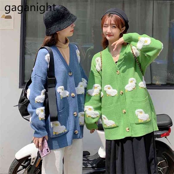 sweet women cardigan autumn winter fashion knitted sheep cute kawaii girls cardigans outwear casual loose 210601, White
sweet women cardigan autumn winter fashion knitted sheep cute kawaii girls cardigans outwear casual loose 210601, White