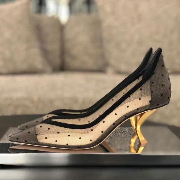 dress shoes 2021 high heels women pointed toe mesh black pumps 6.5cm party wedding
dress shoes 2021 high heels women pointed toe mesh black pumps 6.5cm party wedding