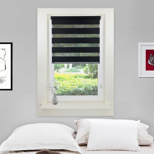 day night zebra roller blind double translucent or blackout vision curtains for window and door with install accessories
day night zebra roller blind double translucent or blackout vision curtains for window and door with install accessories