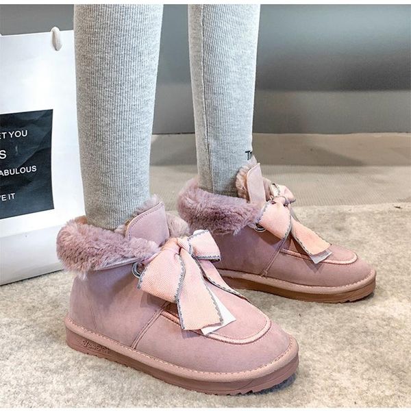 boots rimocy sweet bowknot fur ball snow women winter warm short plush chunky ankle non-slip pink cotton shoes, Black
boots rimocy sweet bowknot fur ball snow women winter warm short plush chunky ankle non-slip pink cotton shoes, Black