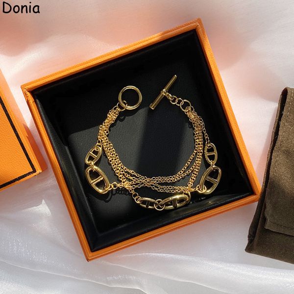 donia jewelry luxury bangle pig nose exaggerated titanium steel micro inlaid zircon european and american fashion designers gift, Black
donia jewelry luxury bangle pig nose exaggerated titanium steel micro inlaid zircon european and american fashion designers gift, Black