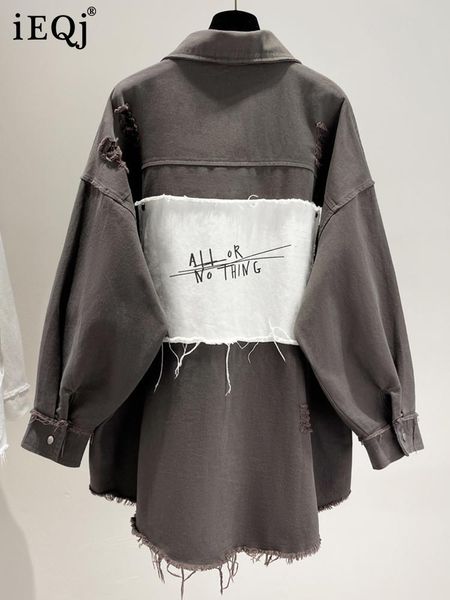women's jackets ieqj loose fit gary casual big size spliced jacket lapel long sleeve women coat fashion tide spring autumn 2021 3f1359, Black;brown
women's jackets ieqj loose fit gary casual big size spliced jacket lapel long sleeve women coat fashion tide spring autumn 2021 3f1359, Black;brown