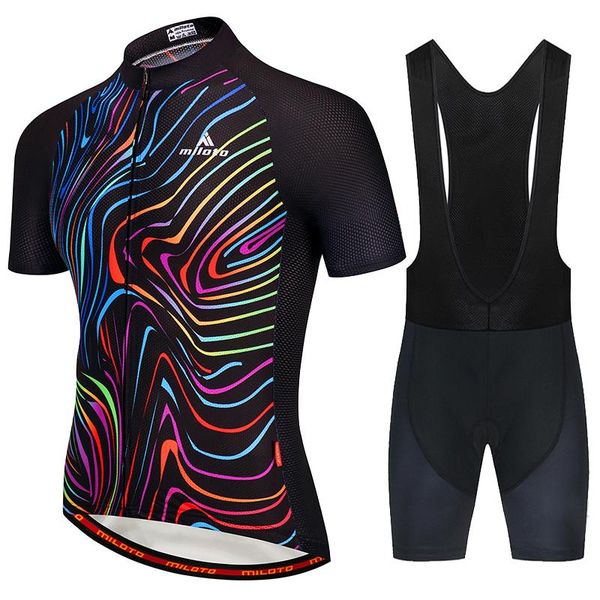 racing sets miloto 2021 men's summer short sleeve cycling jersey bicycle road mtb bike shirt outdoor sports ropa ciclismo clothing, Black;blue
racing sets miloto 2021 men's summer short sleeve cycling jersey bicycle road mtb bike shirt outdoor sports ropa ciclismo clothing, Black;blue