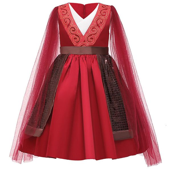 2021 new girls red long sleeve princess costumes performance for kids children party gift n18a, Red;yellow
2021 new girls red long sleeve princess costumes performance for kids children party gift n18a, Red;yellow