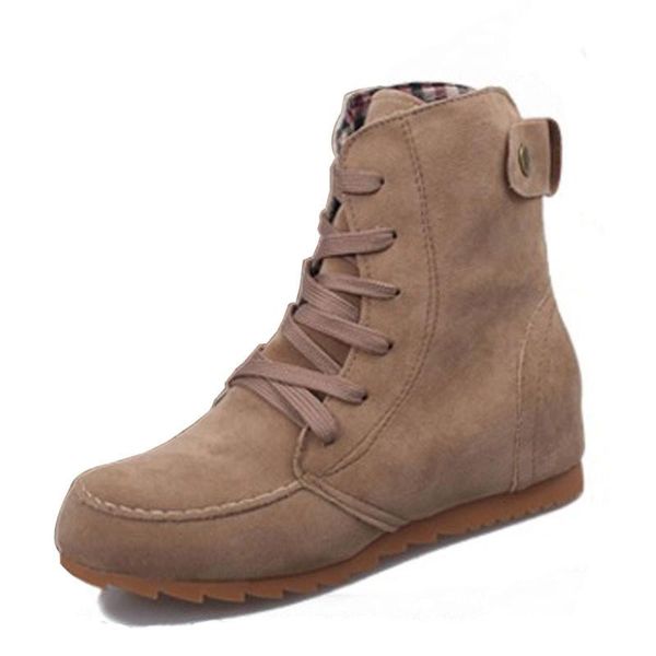 boots women comfortable flat autumn winter woman shoes fashion lace-up solid color ankle for, Black
boots women comfortable flat autumn winter woman shoes fashion lace-up solid color ankle for, Black