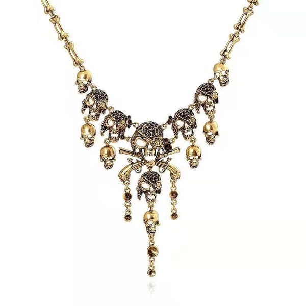 chains hip hop skull necklace set men women vintage stout cute gothic pendant alien halloween jewelry choker collares aesthetic gift, Silver
chains hip hop skull necklace set men women vintage stout cute gothic pendant alien halloween jewelry choker collares aesthetic gift, Silver