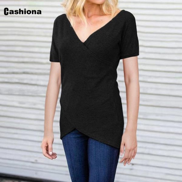 women's t-shirt cashiona plus size 4xl 5xl criss-cross v-neck female loose pullovers 2021 summer tees clothing, White
women's t-shirt cashiona plus size 4xl 5xl criss-cross v-neck female loose pullovers 2021 summer tees clothing, White